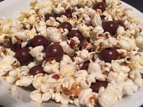 Popcorn and Maltesers, a match made in Heaven.